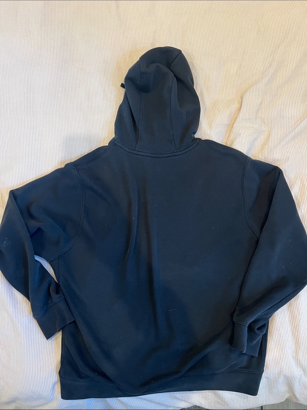 Nike Black Pullover Hoodie with White Swoosh - Picture 7 of 7